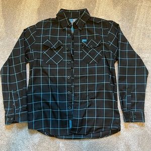 Dixxon Cyanide plaid shirt.